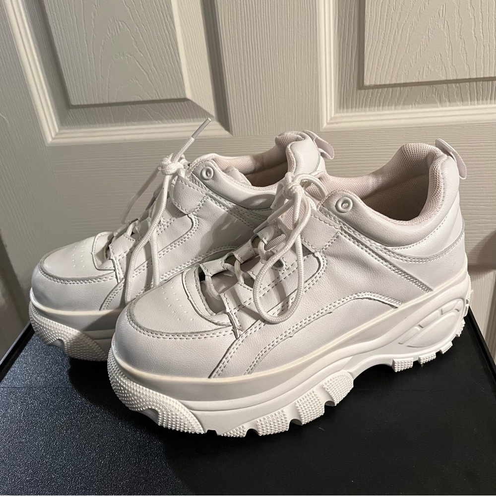 White Platform Sneakers
